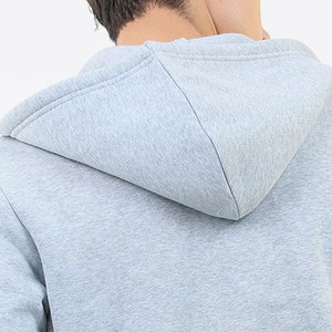 Sudadera con capucha térmica de algodón 100% personalizada para hombre, ropa de invierno con cremallera, nueva calle XS informal, forro polar interior sólido con capucha, venta al por mayor, ODM - Product Image 4