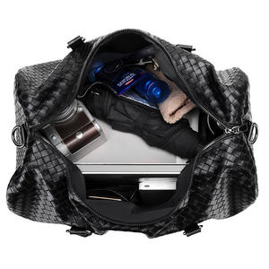 Bolsa de viaje de cuero genuino PU con logotipo personalizado para hombre - Product Image 5