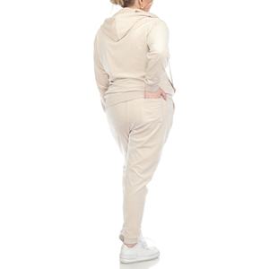 Chándal de terciopelo para mujer, chándal de terciopelo con logotipo personalizado, chándal de talla grande, chándal para correr de terciopelo para mujer - Product Image 6