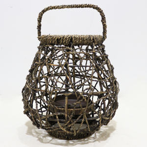 Artex Dong Thap Factory Panier de rangement en jacinthe d'eau fait à la main Organisateur écologique pour la cuisine, la maison et le bureau - Product Image 1