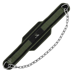 RC Fitness Wear Neoprene Adjustable Heavy Duty Anti-Slip Back Support Dip <b>Belt</b> for <b>Chain</b> Lifting Weightlifting - Product Image 2