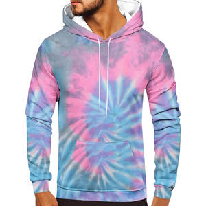 Sudaderas con capucha transpirables informales de alta calidad para hombre, material de tela suave cómodo, ropa de calle, sudaderas con capucha con tinte de corbata para hombre - Product Image 5