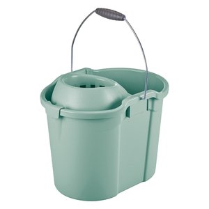 AURORA Sage 8101474814 <b>Mop</b> <b>Bucket</b> with Wringer 20L Steel <b>and</b> Metal Heavy-Duty Portable Cleaning <b>Bucket</b> with Handle for Home Use - Product Image 1
