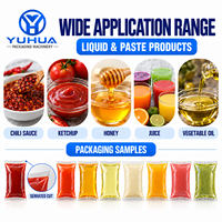 Machine d'emballage alimentaire entièrement automatique YH pour le ketchup, la pulpe de fruits et la confiture avec options de sachet/emballage sous film