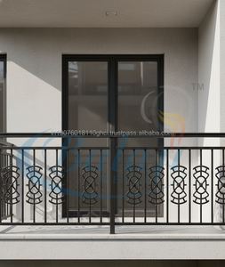 Highly Polished Modern Grey Cast Iron Frameless Baluster <b>Sand</b> Moulding Super Shot <b>Blast</b> Staircase Spindles Balustrade Balcony UV - Product Image 4