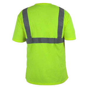 T-shirt de travail utilitaire pour hommes, respirant, en mélange polyester-coton, vêtements de travail industriels, tenue de service pour hommes - Product Image 4