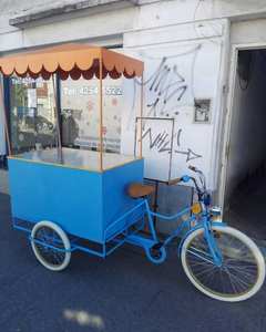 Tricycle électrique de livraison de glaces - Vélo-chariot à caisse ouverte avec congélateur et personnalisation disponible - Idéal pour la vente ambulante - Product Image 4