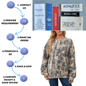 Sweat-shirt décontracté pour femme à manches longues et chauve-souris, en tissu écologique, avec motifs personnalisés sur le devant - Product Image 2