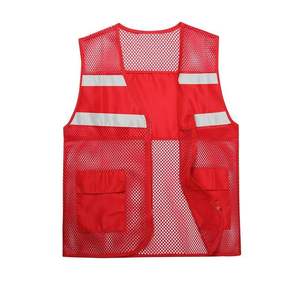 Gilet en toile décontracté grande taille pour homme avec poche noire, respirant, écologique, style maille filet, tendance estivale - Product Image 1