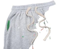 Pantalon de jogging évasé taille haute pour femme, avec logo personnalisé, nouveau, respirant, style vintage, avec cordon de serrage, effet éclaboussures, en molleton de coton, grandes tailles - Product Image 4