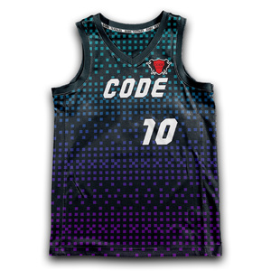ชุดเสื้อบาสเก็ตบอลสำหรับผู้ชายเสื้อบาสเก็ตบอลผ้าโพลีเอสเตอร์คอวีระบายอากาศได้ดี - Product Image 2