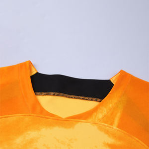 Maillot de football respirant imprimé de couleur jaune, service OEM sur mesure, maillot de football de haute qualité pour hommes - Product Image 3