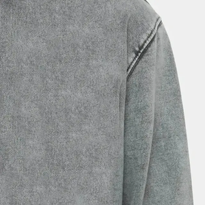 Sweats à capuche et sweatshirts surdimensionnés chauds d'hiver 100% coton pour hommes, couleur unie, vente à chaud - Product Image 6