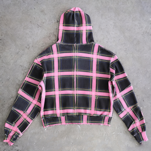 Sweat à capuche personnalisé avec strass pour homme, sweat à capuche zippé avec strass, sweat à capuche surdimensionné pour homme - Product Image 2