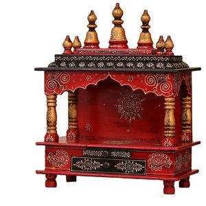 Templo Multicolor de madera hecho a mano para Puja y decoración, el mejor para la oficina, artesanía, decoración - Product Image 2