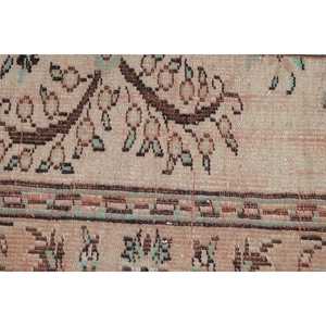 Rug, 1.6x3.2 ft Turkish Rug, <b>Brown</b> Abstract Rug <b>Wool</b> - Product Image 5