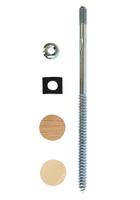 Kits de boulons de Rail en bois massif personnalisés de haute qualité fixer la main courante reliant le Rail d'escalier pour l'application d'escalier