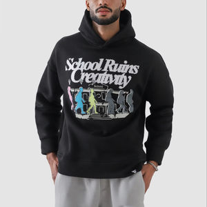 เสื้อฮู้ดผู้ชายผ้าฝ้าย100% ตามสั่งแนวสตรีท - Product Image 1