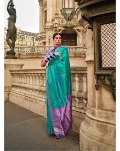 Bollywood Beautiful Handcrafted Heavy <b>Box</b> Inclusive with <b>Soft</b> Silk Saree - Product Image 2