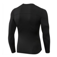 Chemise de compression à manches longues pour hommes adultes, taille plus, été, respirante, séchage rapide, extensible dans quatre directions, logo personnalisé
