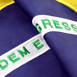 Drapeau Brésilien Personnalisé 3x5ft en Polyester 210D Brodé Style Volant pour Voiture, Utilisation Intérieure et Extérieure - Offre Spéciale - Product Image 2