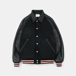 Chaqueta Varsity Premium para hombre, estilo universitario clásico, prendas de vestir exteriores cálidas de invierno a la moda para uso diario - Product Image 1