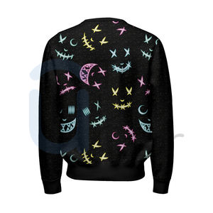 Sweat-shirt décontracté en polaire respirant UNI GEAR Cozy à manches longues en polyester/coton pour homme et femme, noir, vente en gros - Product Image 4