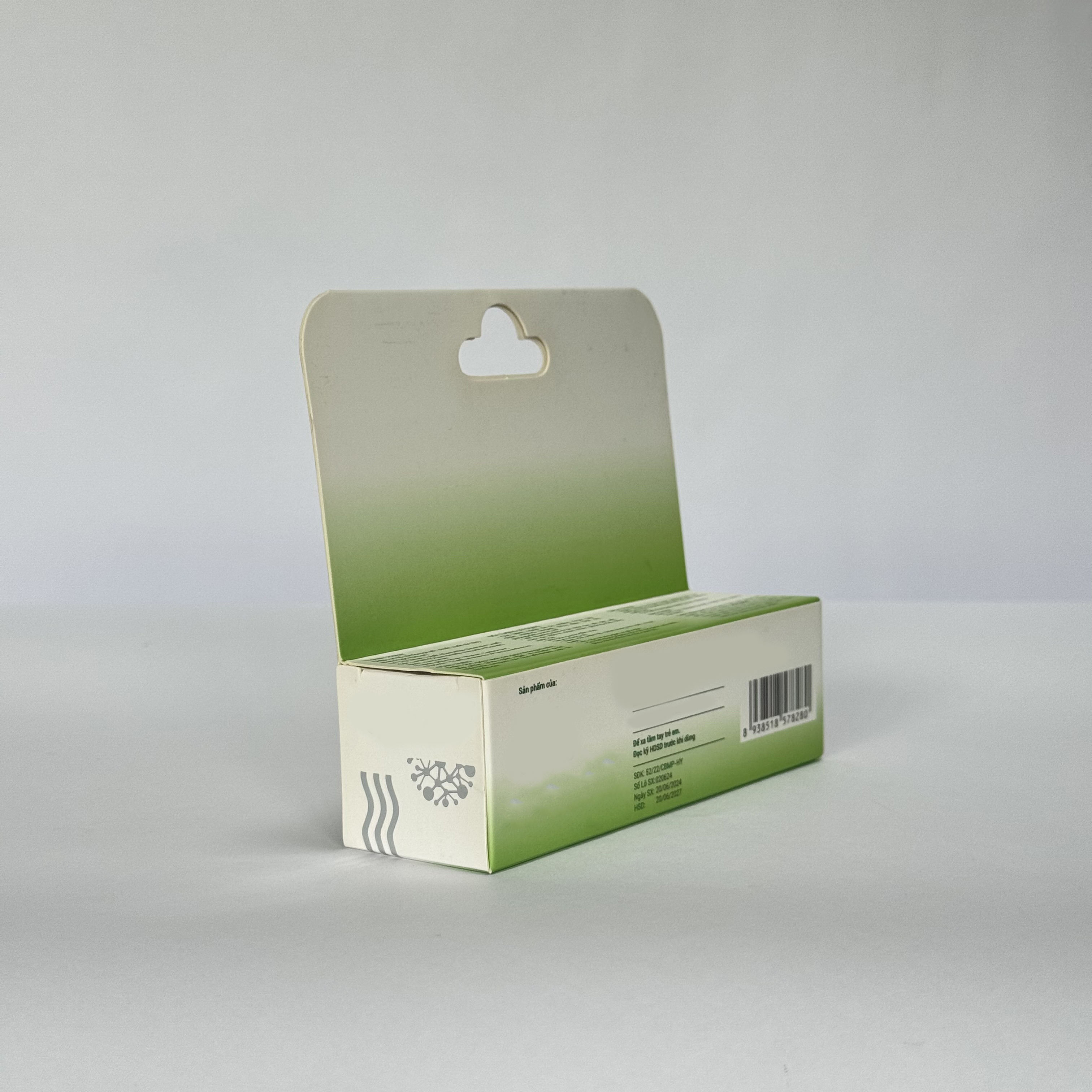 Custom Printed Offset Printing Recyclable Folders with Euro Hole Hanger for Retail Display Small Accessories Empty Box