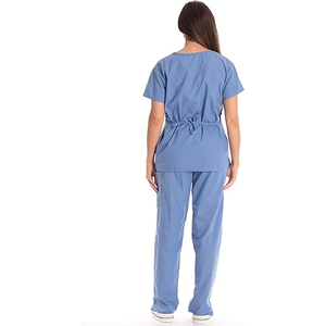 Haut de soins de santé pour femmes, chemises de gommage extensibles évacuant l'humidité, panneaux latéraux côtelés - Product Image 2