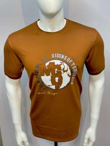 T-shirts extensibles absorbant la transpiration pour hommes de haute qualité en polyester/coton pour les aventures en plein air de fitness - Product Image 4