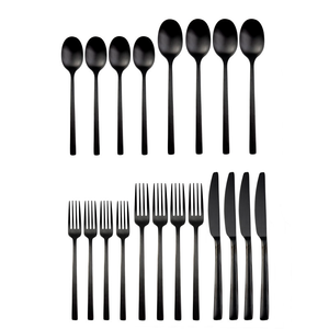 Juego de cubiertos con espejo de acero inoxidable de estilo occidental moderno, cubiertos reutilizables con cuchillo, tenedor, cuchara para regalos - Product Image 5