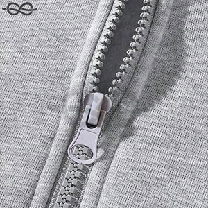 Sweat-shirt à capuche zippé pour homme, manches longues, coupe décontractée, 100 % coton, idéal pour l'entraînement hivernal - Product Image 4