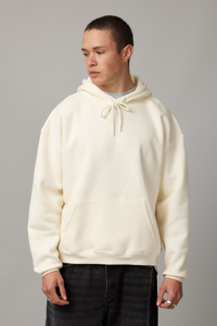 2025 sweat à capuche lourd Streetwear personnalisé 100% coton goutte épaule plaine français éponge épais blanc surdimensionné à capuche pour hommes - Product Image 5