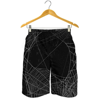 Pantalones cortos de playa con gráfico de telaraña de araña a la moda para hombre, pantalones cortos con estampado 3D de personalidad, bañadores de verano, pantalones cortos de calle