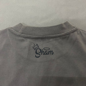 Custom Logo 100%Cotton Screen Printing Stone Washing <b>Vintage</b> <b>Tee</b> Shirt Hip Hop T-Shirt for Men - Product Image 4