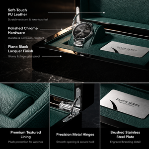 Caja de Reloj Personalizada para <span class=keywords><strong>Hombre</strong></span>, Caja de Reloj de Cuero de Lujo con Inserto de Almohada para Regalo de Marca, Caja de Reloj de Lujo para Exhibición - Product Image 4