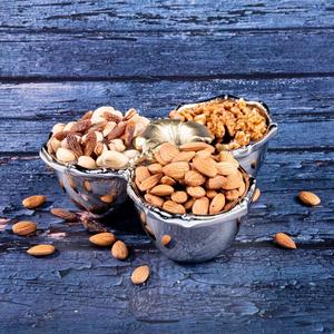 ชามเสิร์ฟโลหะเคลือบเงาดีไซน์หรูหราพร้อมชามเสิร์ฟสามช่องใส่ถั่วและลูกอม - Product Image 3