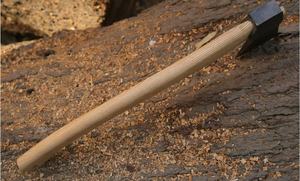Wholesale Customized OEM ODM Cutlery Factory High Carbon Steel axe with Ash <b>Wood</b> Handle Leather <b>Wrapped</b> and Fine Leather Sheath - Product Image 5