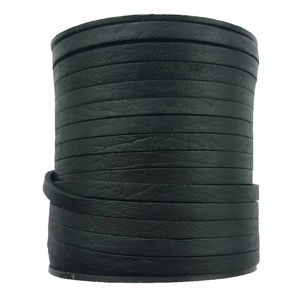 Cordon en cuir plat de 5mm pour bijoux collier Bracelet accessoires de mode 3mm,10mm-2mm d'épaisseur cordons en cuir fantaisie bracelet en cuir - Product Image 1