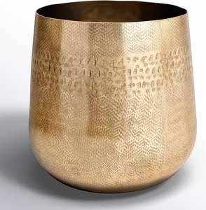 Jardinière en cuivre antique élégante avec un artisanat fait à la main de qualité supérieure, idéale pour améliorer la décoration intérieure du salon - Product Image 3