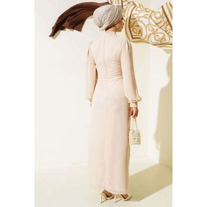 Robe Tulle Détaillée Beige - Product Image 1