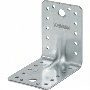 VORMANN Heavy-Duty 70 X 70 X 55 mm Angle Bracket 2.5 mm Thick Pack Size 50 for <b>Hooks</b> & <b>Rails</b> - Product Image 3