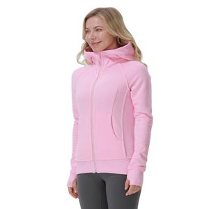 Nouveau hiver femme dames femmes épais fermeture éclair sport entraînement exercice entraînement course athlétique Fitness Yoga veste à capuche - Product Image 1