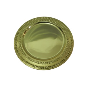 Plat de service de luxe fait main pour restaurant, cuisine, traiteur, finition antique, assiettes de service de cuisine - Product Image 2