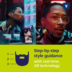 Recortadora de Vello Facial Eléctrica Recargable por USB, Carga Rápida de 1 Hora, con Cuchilla Flexible y Peine Ajustable - Product Image 6