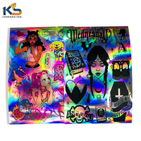 Vinyle Adhésif PVC Brillant Personnalisé A4 A5, Imperméable, Estampage à Chaud Doré, Gaufrage Holographique, Découpe Personnalisée, Réutilisable, Taille Personnalisée, Décoration Intérieure