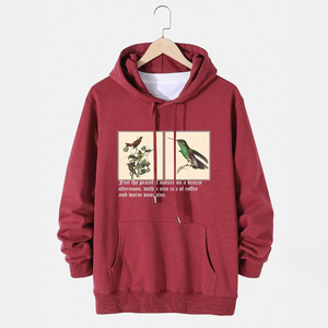 Sudaderas con capucha de invierno para hombre 3XL de alta calidad, logotipo impreso personalizado, patrón sólido, sudaderas de lana de peso pesado, venta al por mayor competitiva - Product Image 1