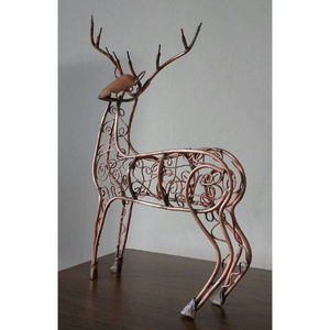 Adornos de Escultura de Metal de Hierro Forjado con Forma de Gorrión, Acabado Antiguo, para Decoración Navideña del Hogar - Product Image 4