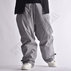 Personalizado de alta calidad de talla grande pantalones de esquí Snowboard logotipo reflectante transpirable impermeable holgado a prueba de viento cremallera impresa para los hombres - Product Image 6