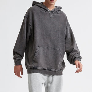 Sudadera con Capucha Extra Grande de Lujo para Hombre, Estilo Urbano, 450 g/m², Personalizada, 100% Algodón, Diseño Sólido con Forro - Product Image 6